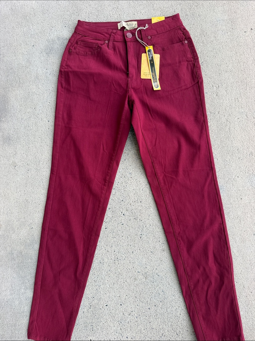 Skinny Ankle Jeans Red